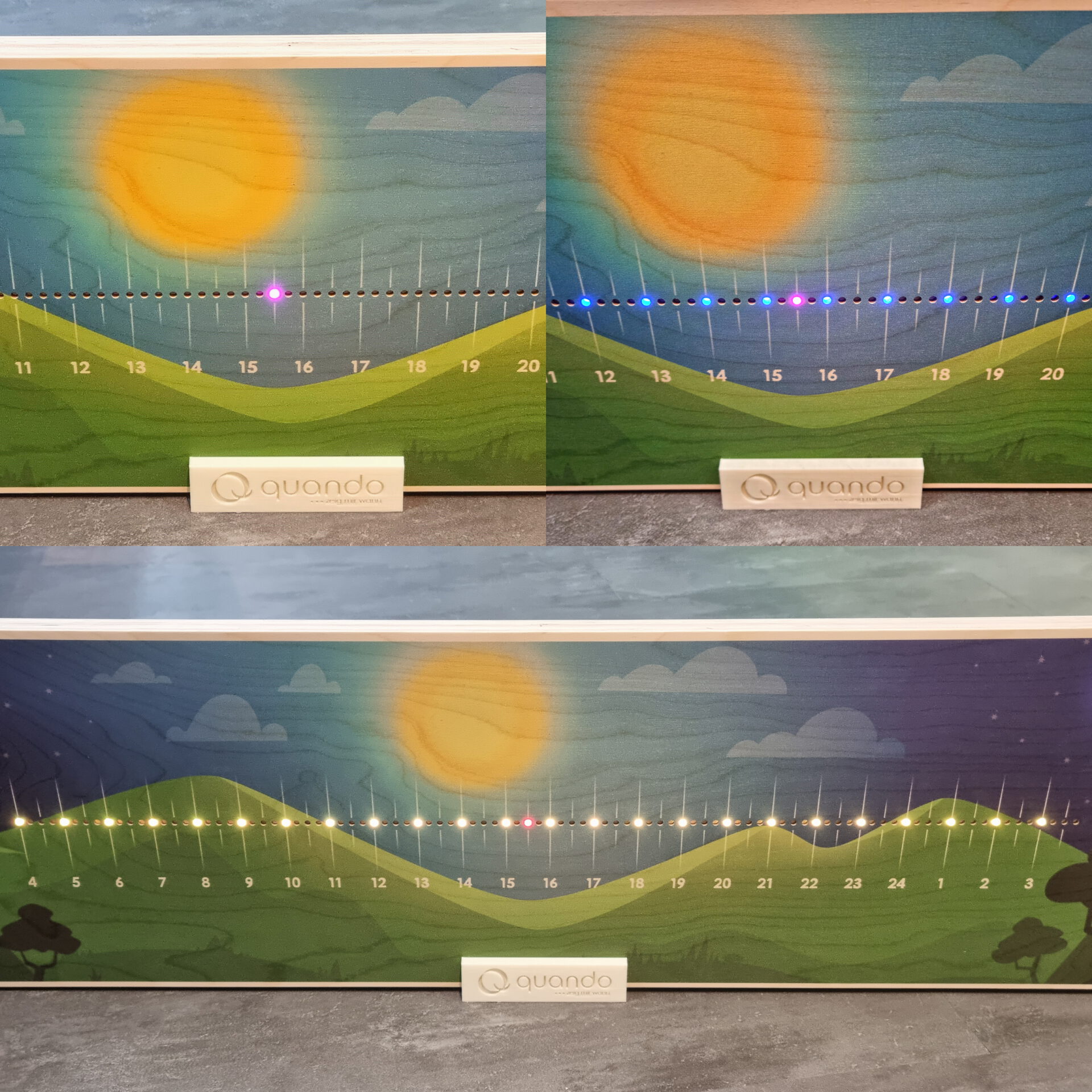 Farben und Helligkeit quando Farben